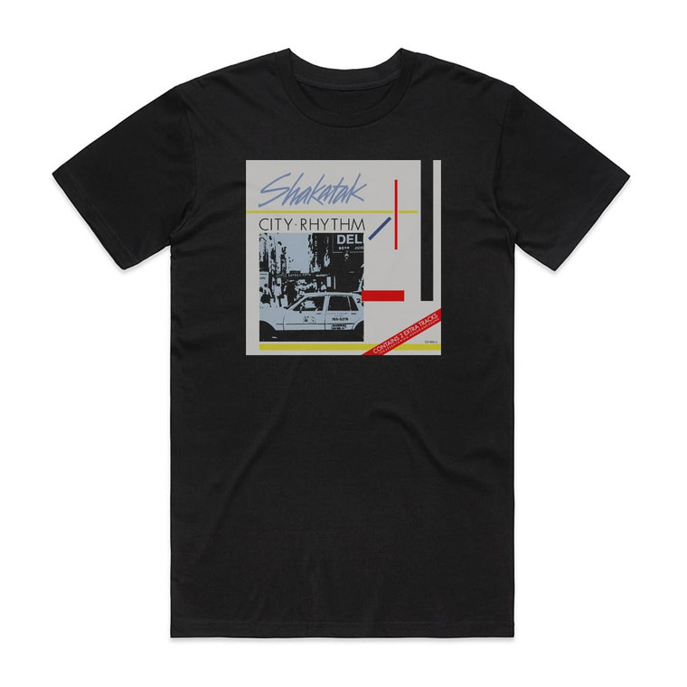 Shakatak City Rhythm Album Cover T-Shirt Black