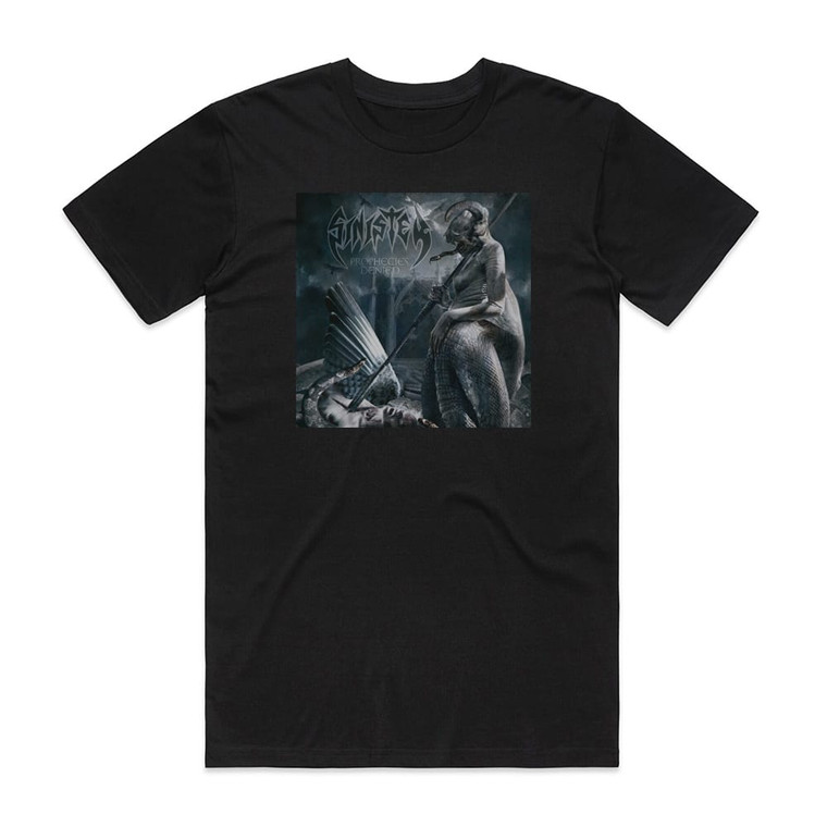 Sinister Prophecies Denied Album Cover T-Shirt Black