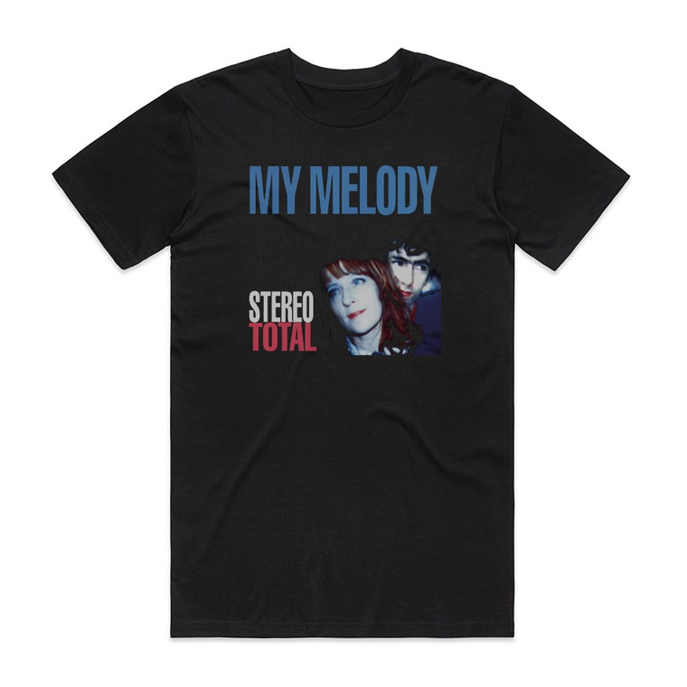 Stereo Total My Melody Album Cover T-Shirt Black Stereo Total My Melody Album Cover T-Shirt Black