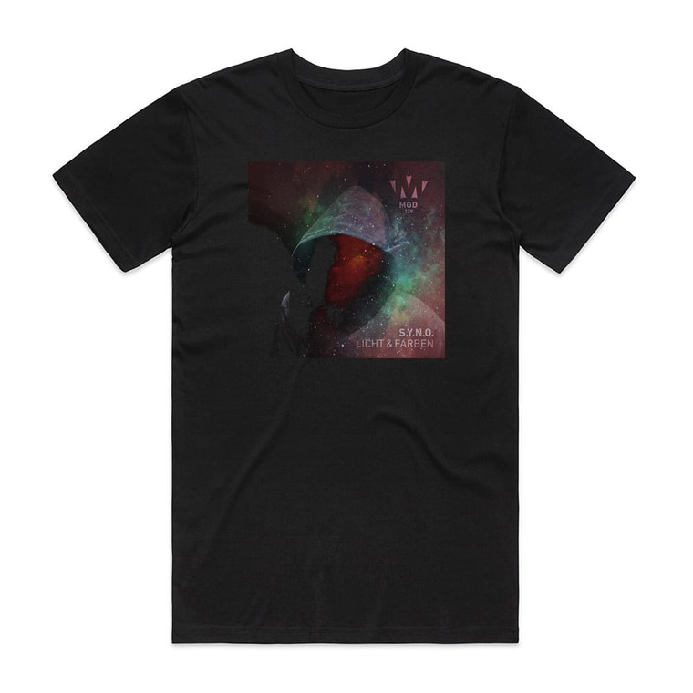 SYNO Licht Farben Album Cover T-Shirt Black