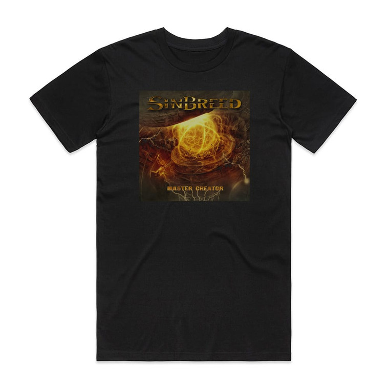 Sinbreed Master Creator Album Cover T-Shirt Black