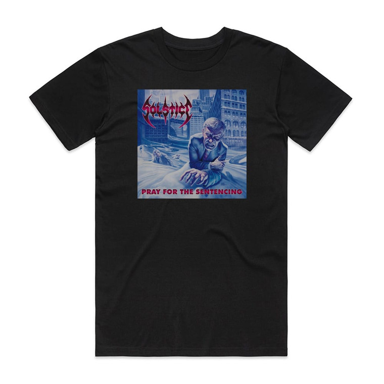 Solstice Pray For The Sentencing 2 Album Cover T-Shirt Black
