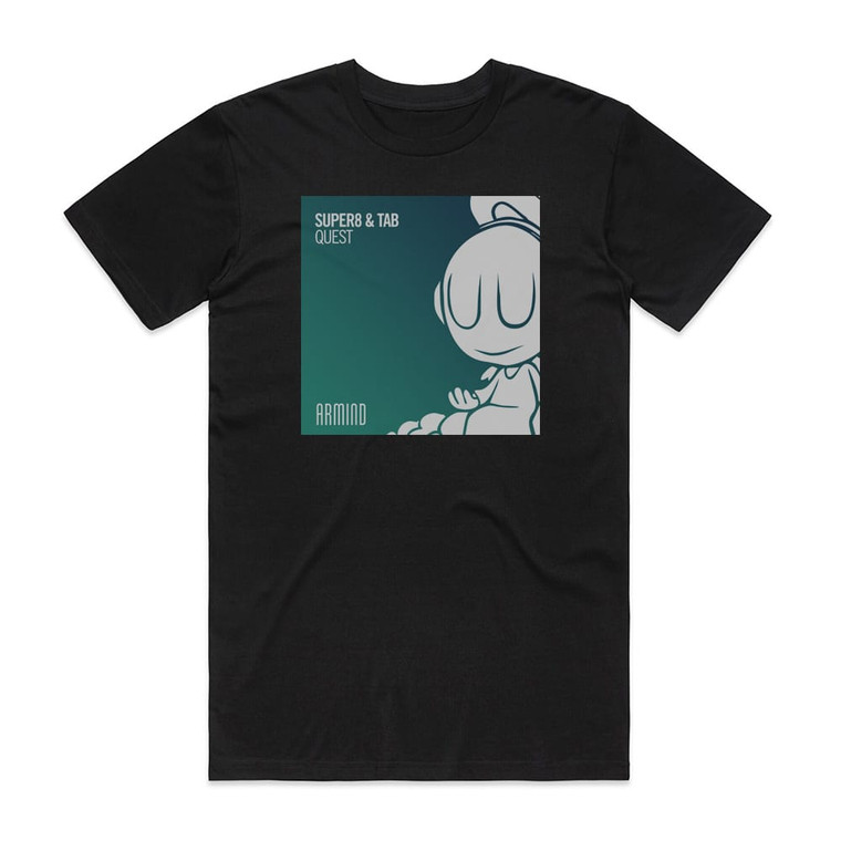 Super8 and Tab Quest Album Cover T-Shirt Black