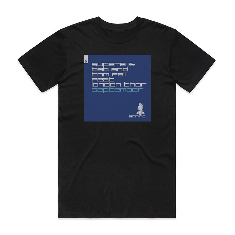 Super8 and Tab September Album Cover T-Shirt Black