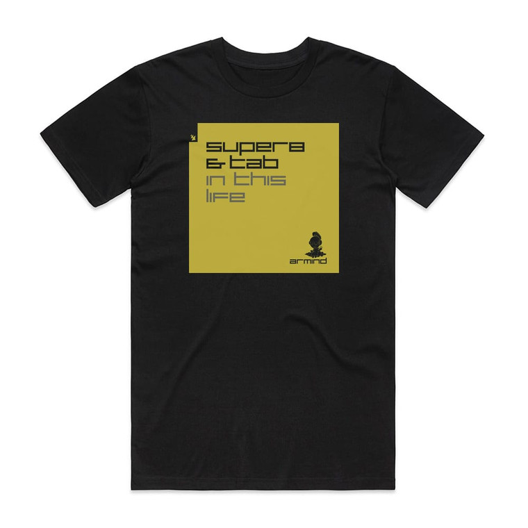 Super8 and Tab In This Life Album Cover T-Shirt Black