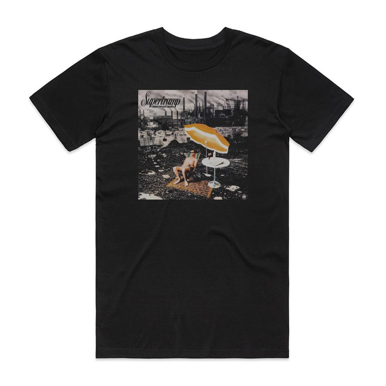 Supertramp Crisis What Crisis 1 Album Cover T-Shirt Black
