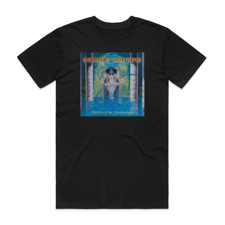 Secret Sphere Mistress Of The Shadowlight Album Cover T-Shirt Black