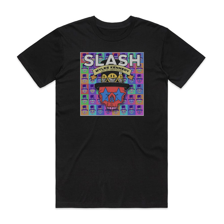 Slash feat Kennedy Miles and The Conspirators Living The Dream 1 Album Cover T-Shirt Black