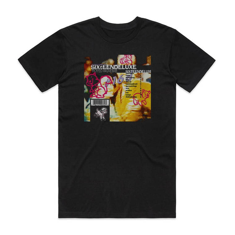 Sixteen Deluxe Backfeed Magnetbabe Album Cover T-Shirt Black