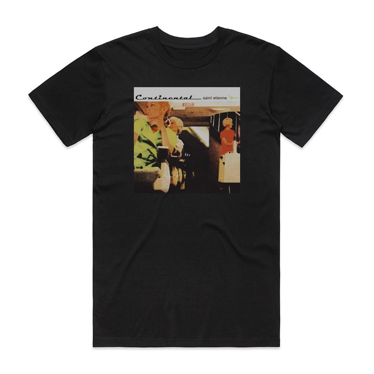 Saint Etienne Continental Album Cover T-Shirt Black