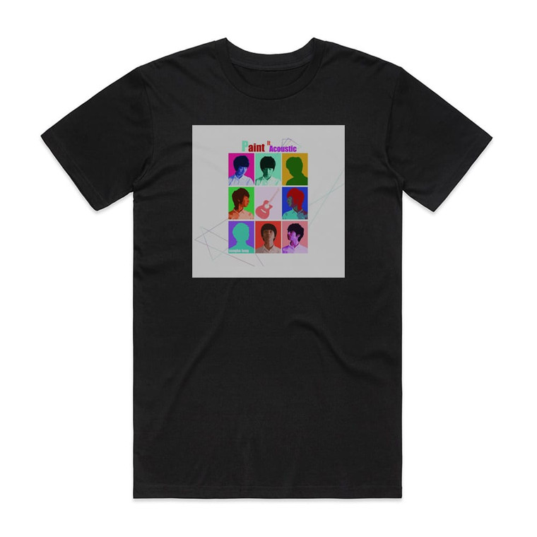 Sungha Jung Paint It Acoustic Album Cover T-Shirt Black