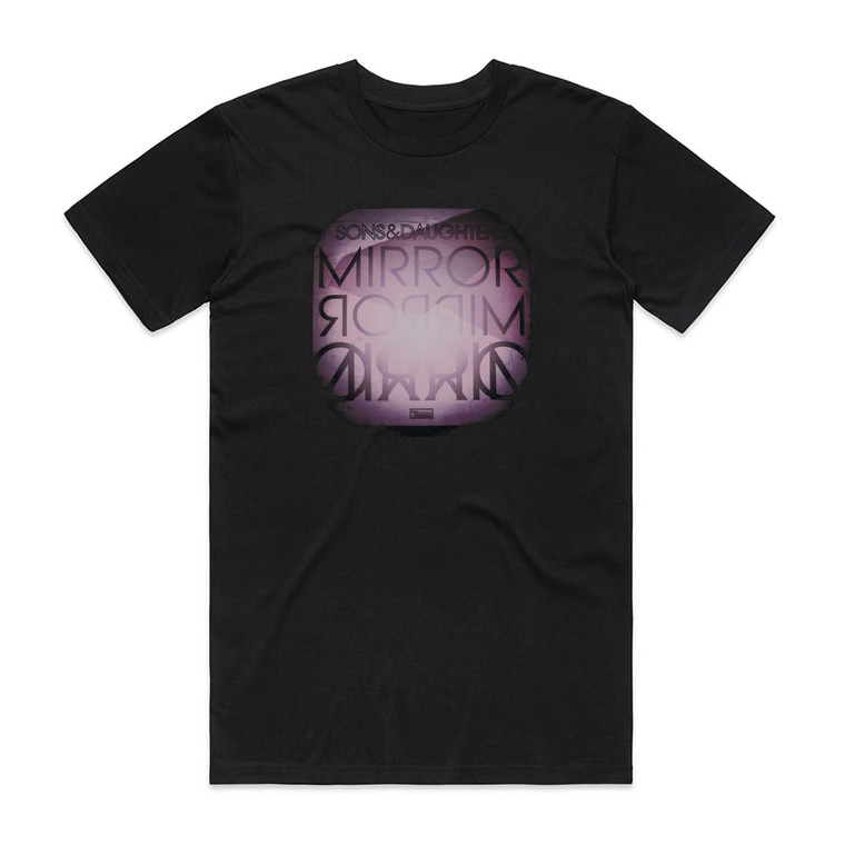Sons and Daughters Mirror Mirror Album Cover T-Shirt Black