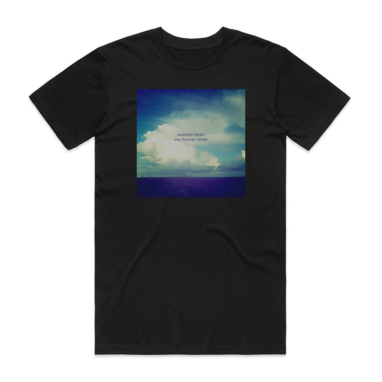 Summer Heart My Forever Smile Album Cover T-Shirt Black