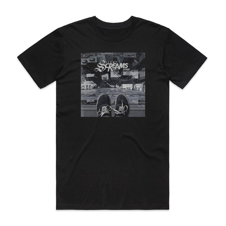 Silent Screams When It Rains Album Cover T-Shirt Black