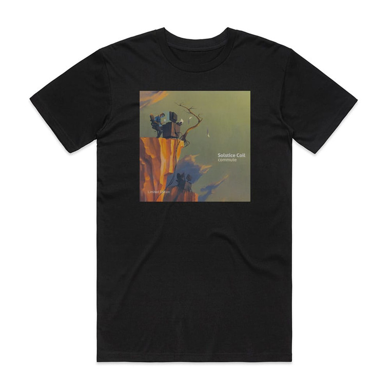 Solstice Coil Commute Album Cover T-Shirt Black