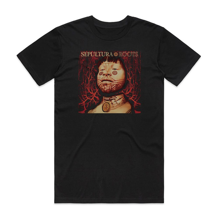 Sepultura Roots Album Cover T-Shirt Black