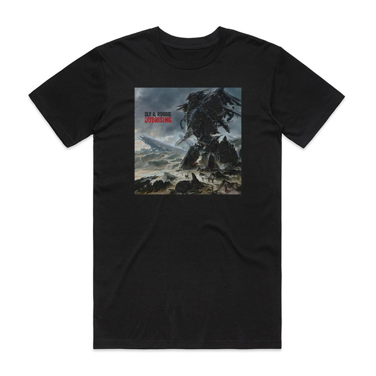 Sly and Robbie Dubrising Album Cover T-Shirt Black