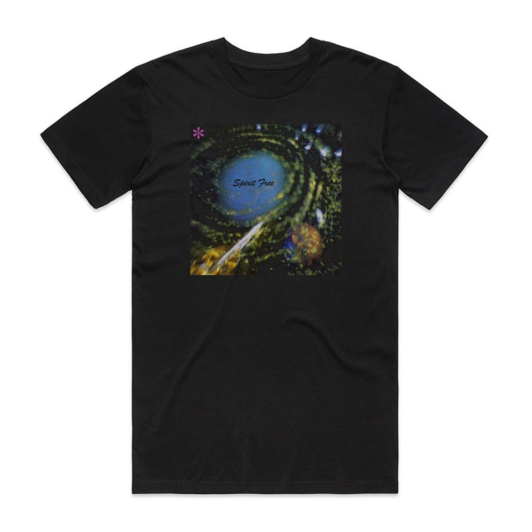 Spirit Free Plays Starship Album Cover T-Shirt Black