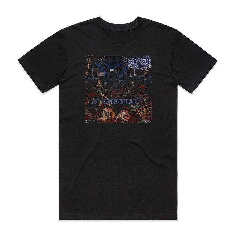 Stranglehold Elemental Album Cover T-Shirt Black