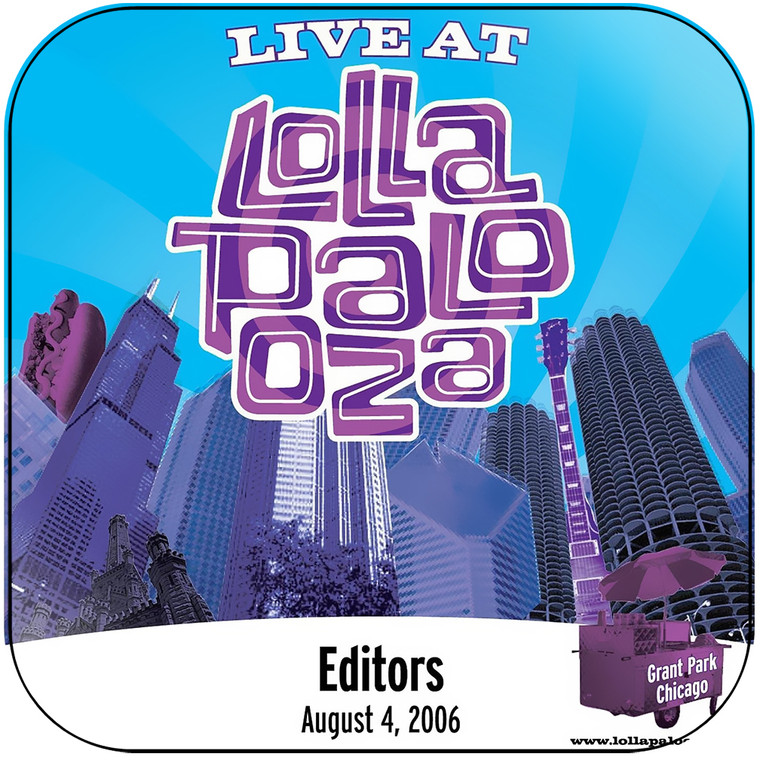 Editors Live At Lollapalooza Album Cover Sticker