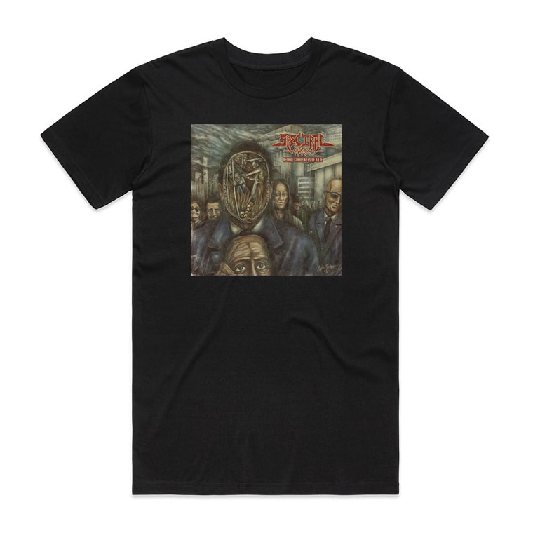 Spectral Neural Correlates Of Hate Album Cover T-Shirt Black