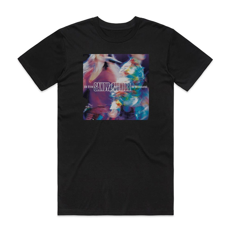 Sandy and Junior Ao Vivo No Maracan Album Cover T-Shirt Black