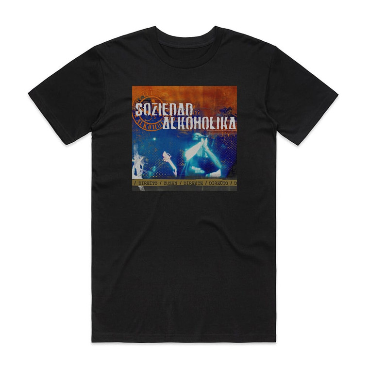 Soziedad Alkoholika Directo Album Cover T-Shirt Black