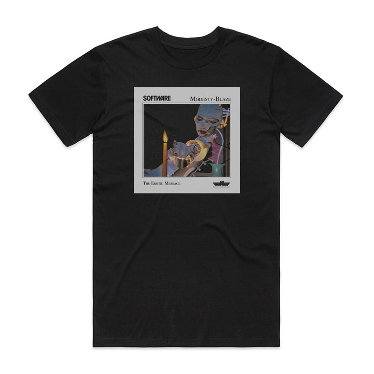 Software Modesty Blaze Album Cover T-Shirt Black