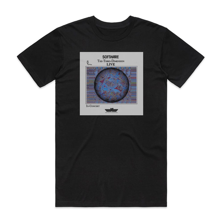 Software The Third Dimension Live In Concert Album Cover T-Shirt Black
