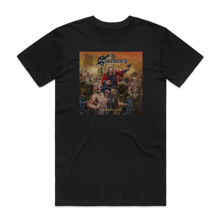 Sanctuary Inception Album Cover T-Shirt Black