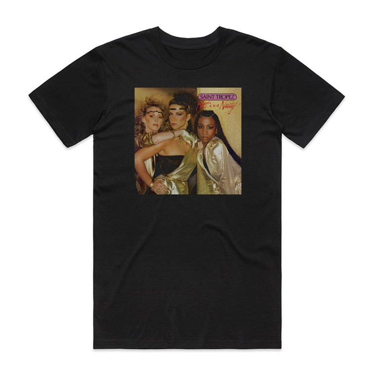Saint Tropez Hot And Nasty Album Cover T-Shirt Black