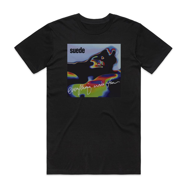 Suede Everything Will Flow Album Cover T-Shirt Black