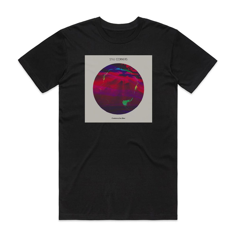 Still Corners Creatures Of An Hour Album Cover T-Shirt Black