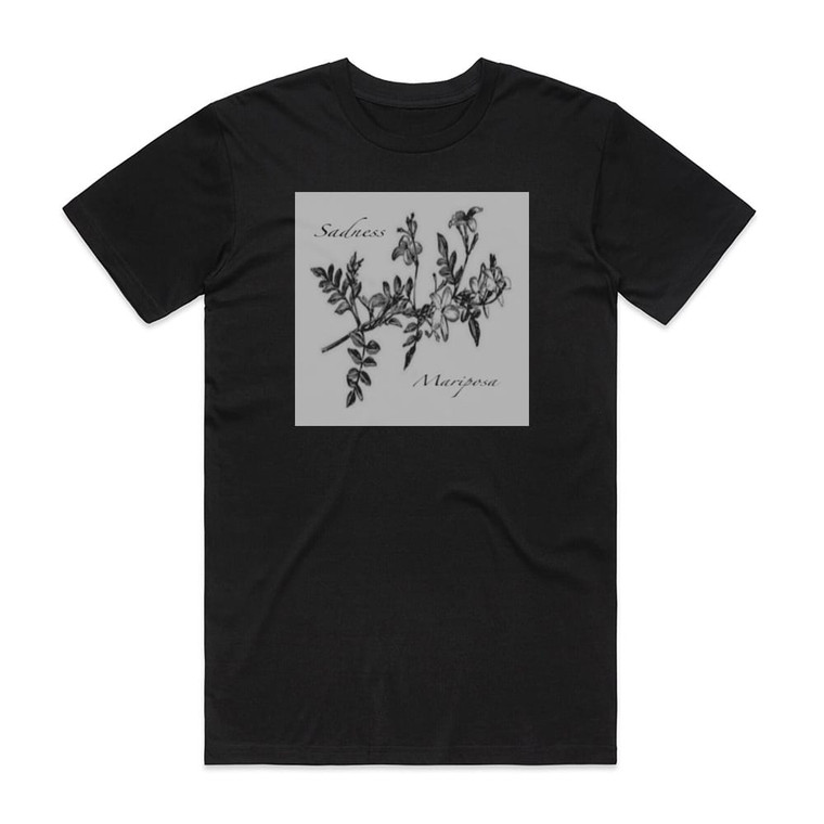 Sadness Mariposa Album Cover T-Shirt Black