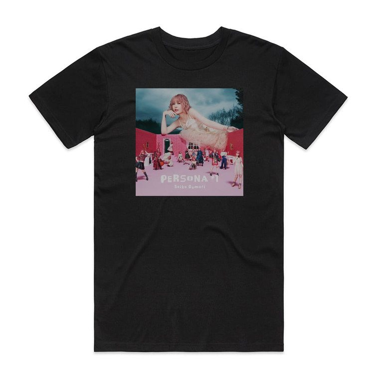 Seiko Oomori Persona 1 2 Album Cover T-Shirt Black