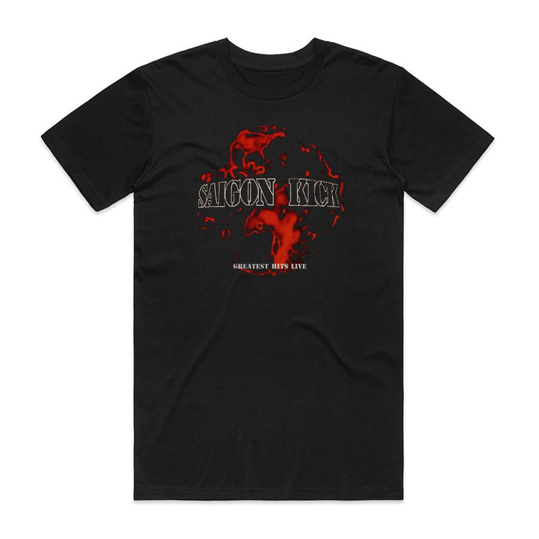 Saigon Kick Greatest Hits Live Album Cover T-Shirt Black