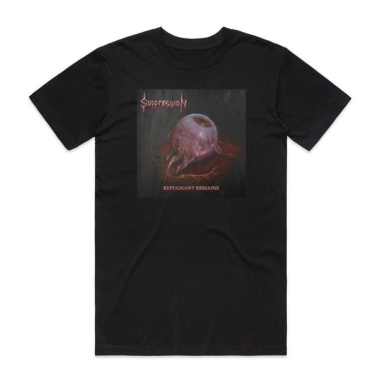 Suppression Repugnant Remains 1 Album Cover T-Shirt Black