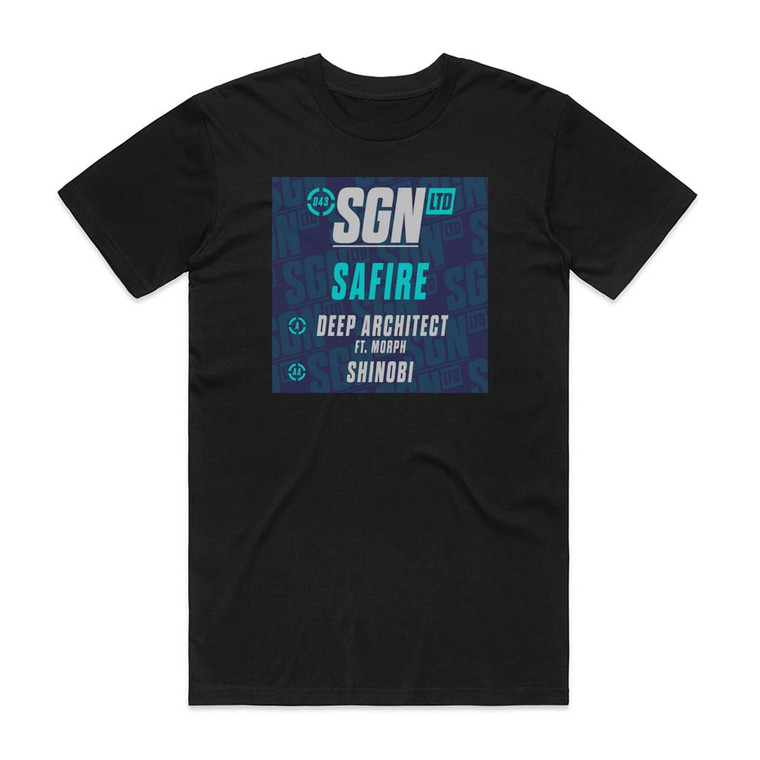 Safire Deep Architect Shinobi Album Cover T-Shirt Black
