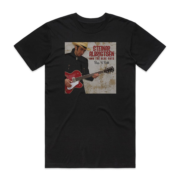 Steinar Albrigtsen Bop N Roll Album Cover T-Shirt Black