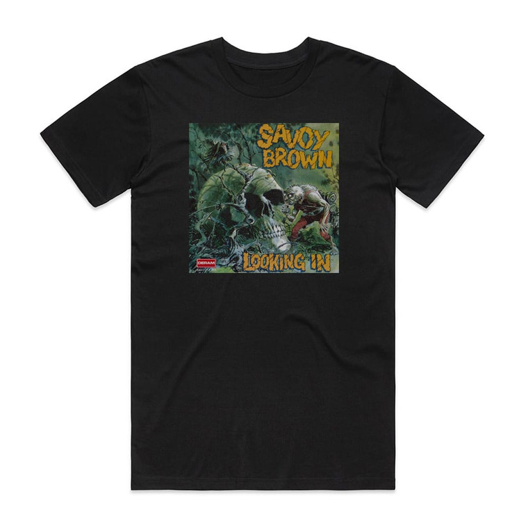 Savoy Brown Looking In Album Cover T-Shirt Black