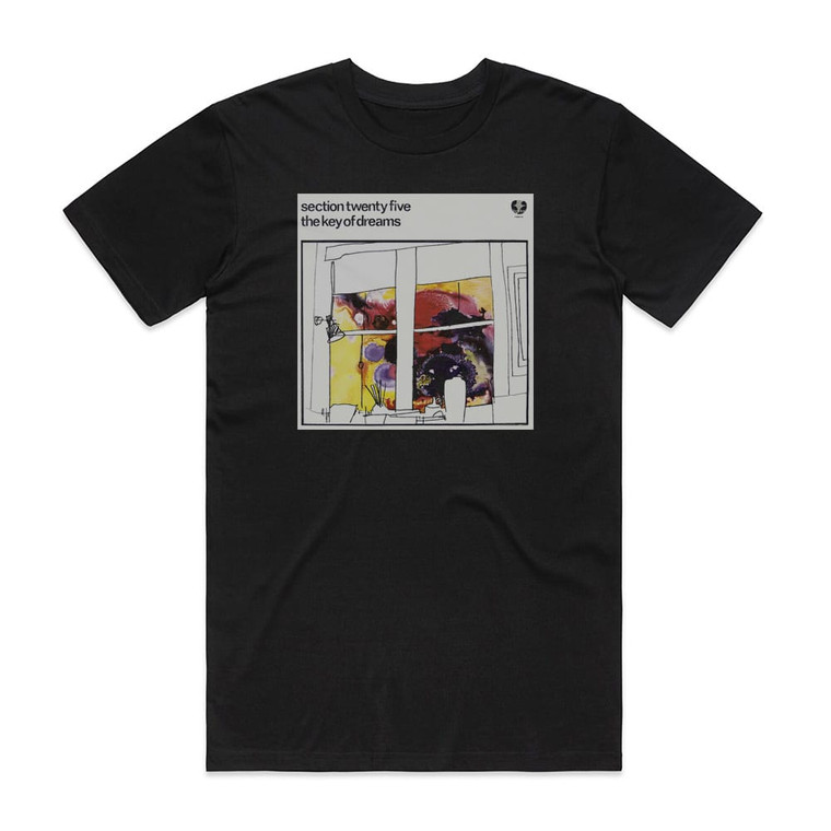 Section 25 The Key Of Dreams Album Cover T-Shirt Black