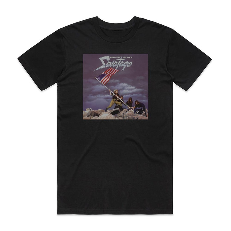 Savatage Fight For The Rock 1 Album Cover T-Shirt Black