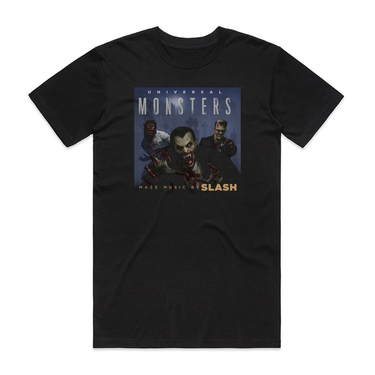Slash Universal Monsters Album Cover T-Shirt Black