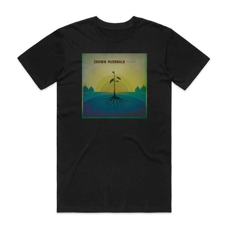 Shawn McDonald Roots Album Cover T-Shirt Black