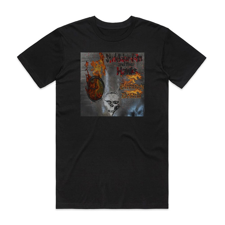 Studebaker John and The Hawks Eternitys Descent Album Cover T-Shirt Black