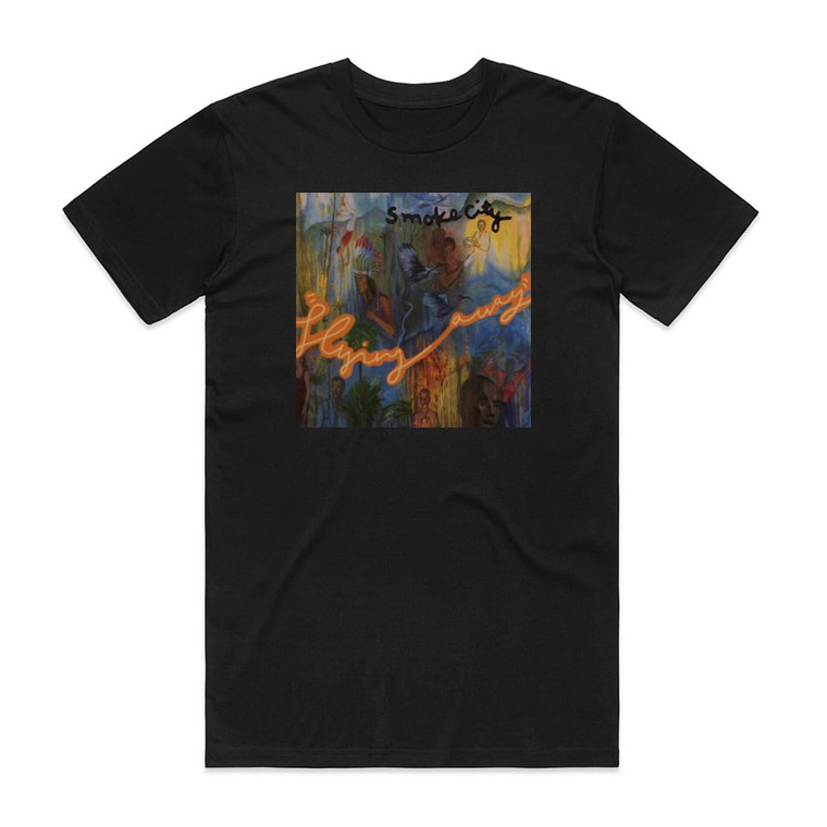 Smoke City Flying Away Album Cover T-Shirt Black