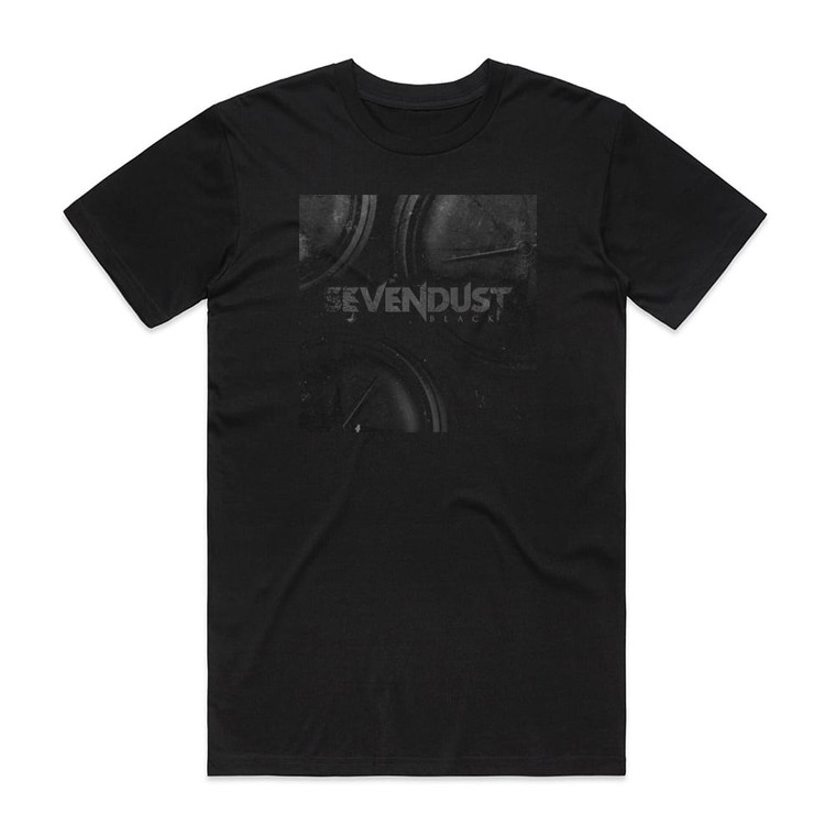 Sevendust Black Album Cover T-Shirt Black