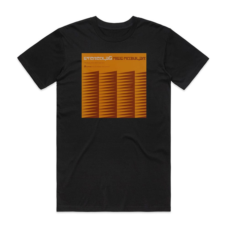 Stereolab Miss Modular Album Cover T-Shirt Black