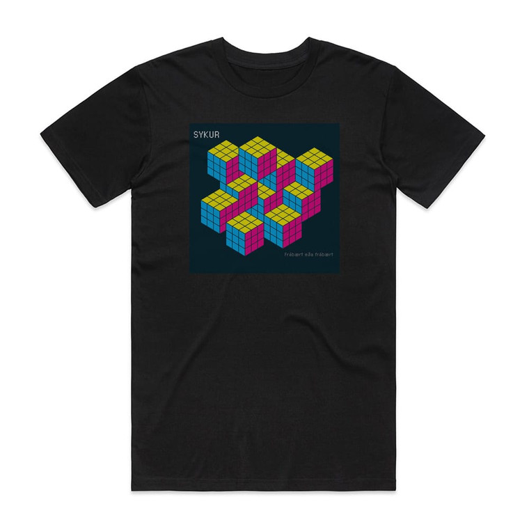 Sykur Frbrt Ea Frbrt Album Cover T-Shirt Black