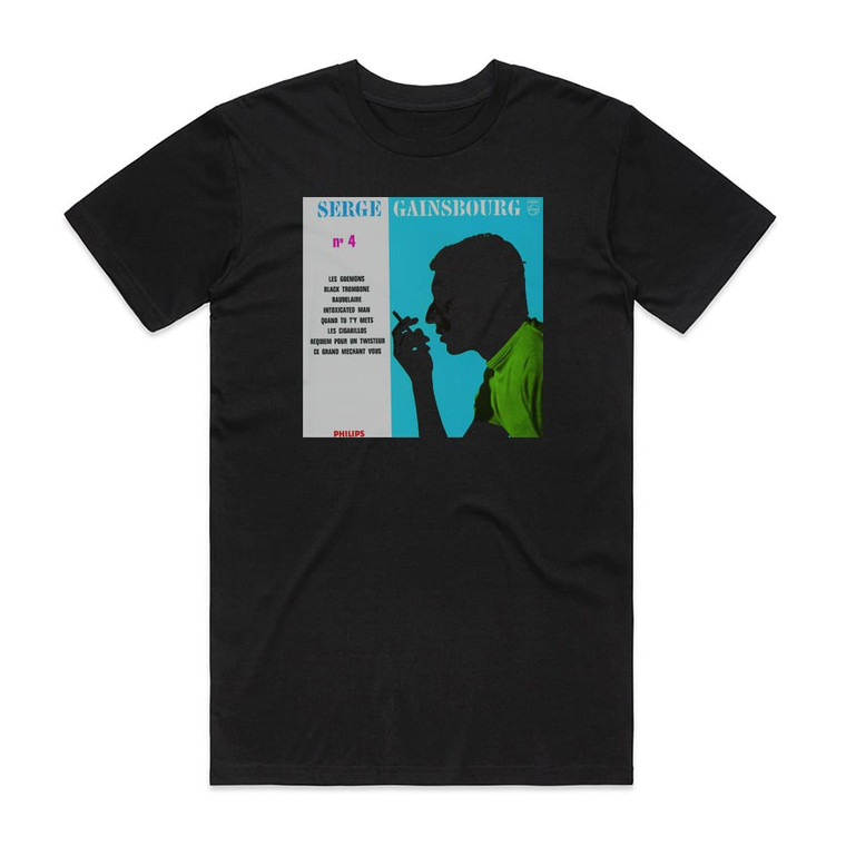 Serge Gainsbourg N4 Album Cover T-Shirt Black